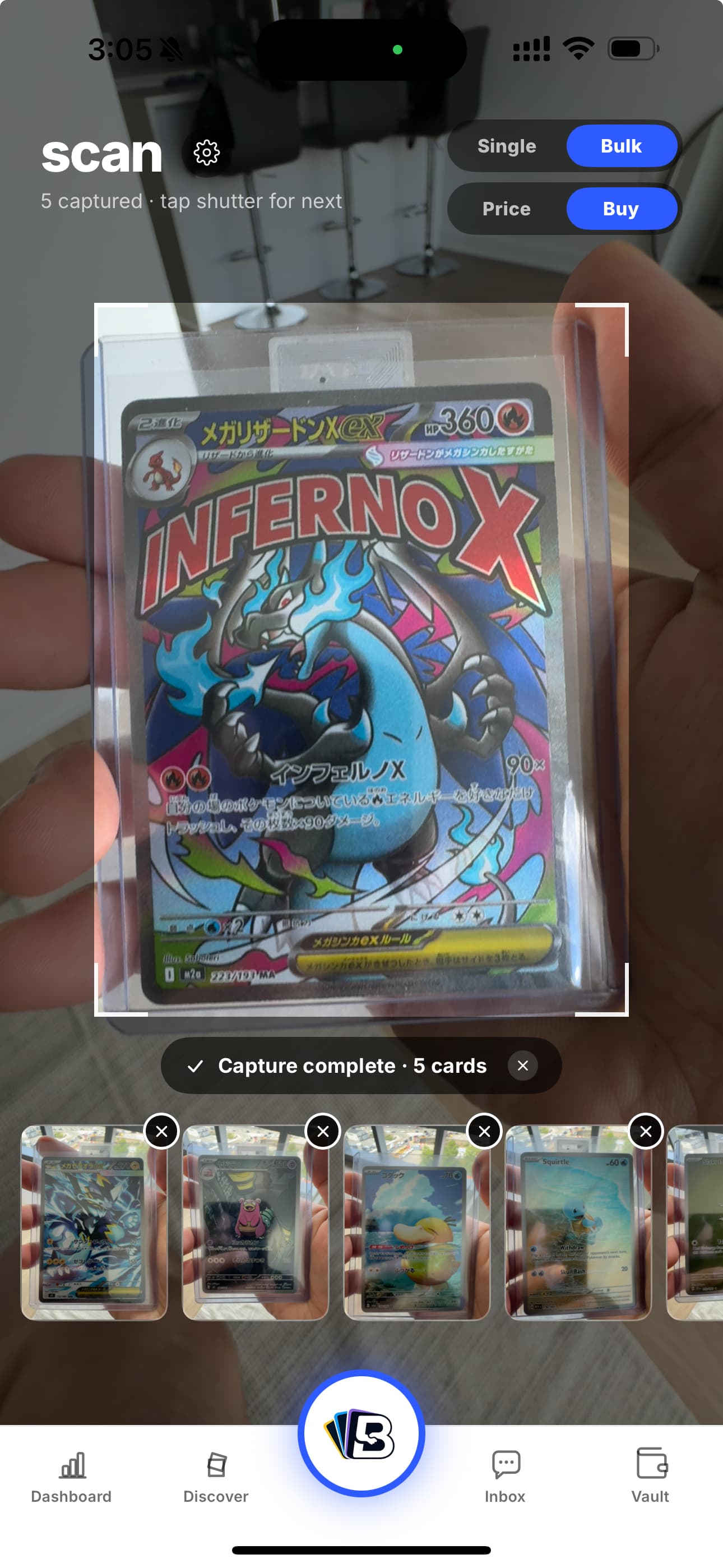 Scanning a stack of cards in bulk on Bind